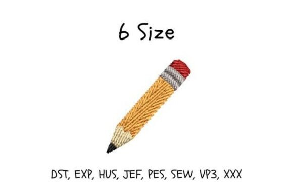Download Pencil Embroidery Design - Pencil Collection